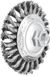 PFERD TOOLS brosse coupelle torsadée KBG Ø 100 x 13 mm M14 fil d'acier-Ø 0,50 pour meuleuses d'angle POS KBG 10013/M14 ST