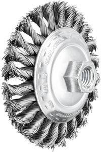 PFERD TOOLS brosse coupelle torsadée KBG Ø 100 x 13 mm M14 fil d'acier-Ø 0,50 pour meuleuses d'angle POS KBG 10013/M14 ST