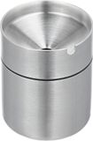 Relaxdays Stormasbak met Deksel - Buiten - 8,5 x 7 cm - RVS - Zilver