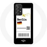 Maniacase Etui voor Samsung Galaxy A52 Air ticket Berlijn