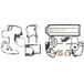 ENGITECH ENT000214 afdichtingsset voor krukbehuizing 1967013C1 3136817R99