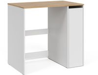 Vicco Wasmachinekast Viktor, Wit/Artisanaal eiken, 93.6 x 88.2 cm met 3 compartimenten