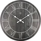 NeXtime Paul Wandklok Hout Zwart 40 cm