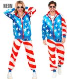 widmann Finidi Trainingspak Amerika XL Blauw/Rood/Wit Unisex