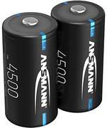 Ansmann Accu C 4.500 mAh NiMH 1,2 V - oplaadbare baby C-batterijen met geringe zelfontlading, ideaal voor boombox, medische apparaten, lantaarn, zaklamp (2 stuks)