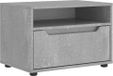 VISNES Meuble TV 60x40x38 cm bois traité gris béton