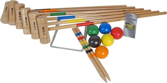 Bex Croquetset 6 spelers - 76 cm - Rubberhout