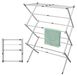 Spetebo Sèche-linge télescopique, blanc, 4-7,5 mètres de longueur de séchage - 104 x 43-75 cm - Sèche-linge tour extensible et pliable