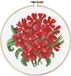 Needleart World 240.064 No Count Cross stitch Red Bouquet 15x15cm