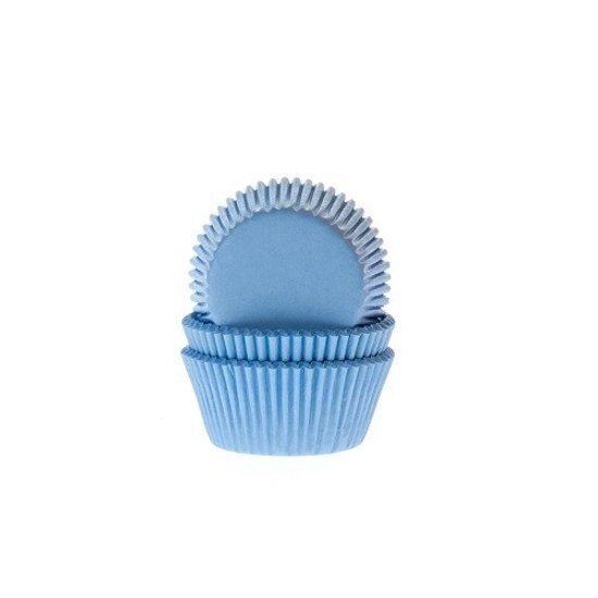House of Marie Cupcake Cups MINI Licht Blauw 35x23mm. 60 st