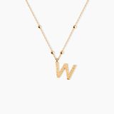 Collier Plaqué Or Jaune Lettra