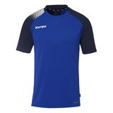 Kempa sportshirt Ambition 28 Korte Mouw Shirt Royal/Marine Katoen Maat 128