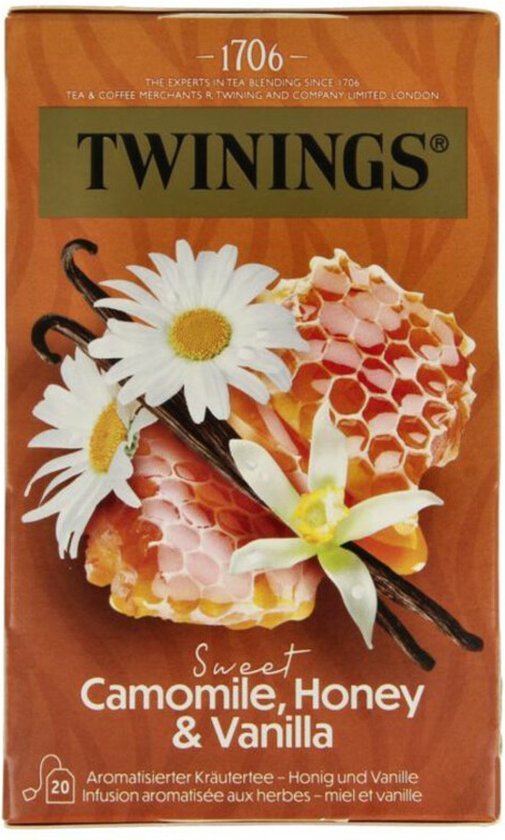 Twinings Thee Kamille, Honing en Vanille 20 zakjes