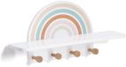 Zeller kinder wandkapstok regenboog present - Wit - Wandmontage
