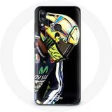 Maniacase Etui voor Huawei P20 Lite Valentino Rossi Motorcycle Speed Racer