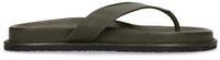 Sacha - Dames - Groene leren slippers - Maat 38