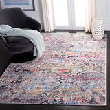 Safavieh BTL341 Bristol Collection Geweven Gebiedstapijt, Grijs & Blauw, 122 x 183 cm
