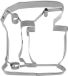 Städter Robot Vorm Cookie Cutter, Zilver