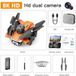 SZSMART P11S Drone met Dual 8K 360° Obstacle Avoidance Camera (1 Pile - Autonomie: 20 min - Orange)