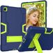 Merkloos Tablethoes geschikt voor Samsung Galaxy Tab A7 10.4 inch (2020) - Blauw met groen - Met standaard