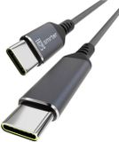 Smrter SMRTER_SPEEDY100_S_AT USB-C-kabel USB 2.0 USB-C stekker, USB-C stekker 0.40 m Antraciet Met OTG-functie, Rond, S