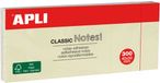APLI Zelfklevende memo's 'CLASSIC Notes!', 40 x 50 mm, geel