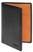 Portefeuille en cuir noir mince pour hommes avec 8 fentes