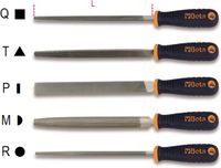 Beta Basterd vijlen, 10", kunststof handgreep 1719BMD10/R