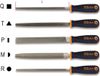 Beta Basterd vijlen, 10", kunststof handgreep 1719BMD10/R