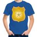 Bellatio Decorations Verkleed T-shirt voor jongens/meisjes - politie embleem - blauw - Carnaval - feestkleding voor kinderen 158/164