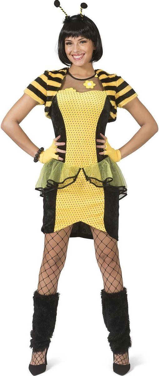 Funny Fashion Bijen Koningin Kostuum - Maat 36/38
