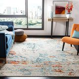 Safavieh MAD478B-7SQ Madison Collection MAD478B crème en oranje gebied (6'7" vierkant) tapijt
