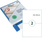 Rillprint transparante etiketten 210 x 148 mm (50 etiketten)