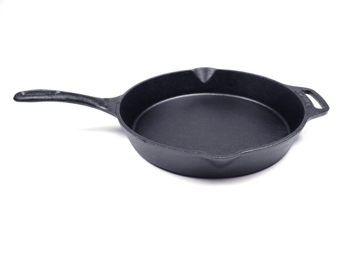 Valhal Outdoor skillet ø25cm - Gietijzer - met steel, schenktuiten - 8719326497761