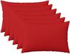 vidaXL - Kussensloop - 6 stuks - HEERLEN - Rood - 30 x 50 cm - Katoensatijn