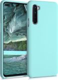 kwmobile telefoonhoesje geschikt voor OnePlus Nord - Hoesje met siliconen coating - Smartphone case in mintgroen