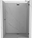 Mexen Lunar porte de douche pivotante droite 130 cm, transparent, gris canon brossé