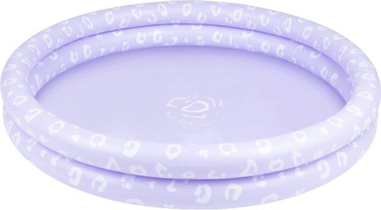 Swim Essentials Kinderzwembad - Ø100 cm - Lila - Luipaardprint