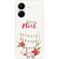Xiaomi Redmi 13C 4G Beschermende Siliconen Case - Lichtgevend Rendier