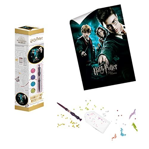 DIAMANTINY Harry Potter – Wizarding Medium the Orden van de Phönix – creëer mozaïek, Crystal Art, Diamond Painting, 1 canvas, 30 x 40 cm, meerkleurig, 21064