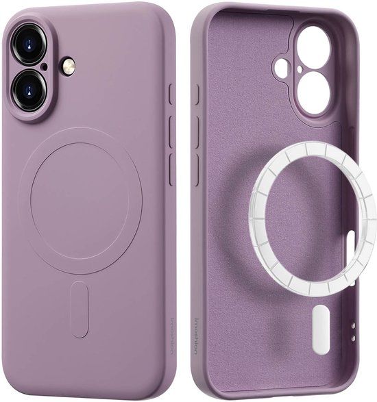 imoshion Hoesje - Geschikt voor Apple iPhone 16 - Color Backcover geschikt voor MagSafe - Paars