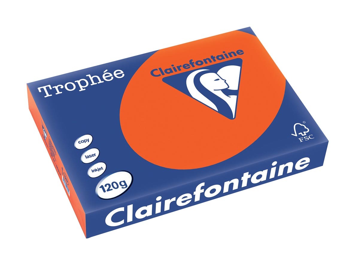 Clairefontaine Trophée Intens A4 kardinaalrood 120 g 250 vel