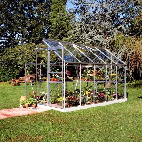 Halls Greenhouses Tuinkas Popular 106 - 319x193x195 cm - Polyacrylaat - Aluminium