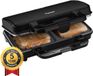 Bestron Tosti apparaat - ASM92XLZ - 900W - Voor 2 tosti's met schelpvorm - Anti aanbaklaag - Zwart - 5 jaar garantie