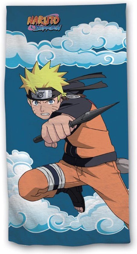 One Piece Naruto Strandlaken - Polyester - 70 x 140 cm - Multi Colour