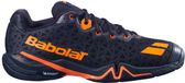 Babolat Shadow Tour 4 - Heren Badmintonschoenen - Zwart/Oranje - Maat 42