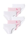 Schiesser Slip Fijne Rib 140 Vrouwen Effen 100% katoen Rosa-Weiss