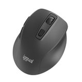iggual ERGO-SILENT-6D Bureau Sans fil 1600 DPI Noir