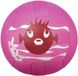 Beco Ballon de plage en néoprène Animaux marins Ø 15 cm Rose