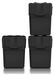 Omgoods - Set van 3 Poubelles van 100% Gerecycled Plastic, 3 x 20 L